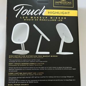 Impressions Vanity Touch Highlight Makeup Mirror with LED Light, Dressing Tablet